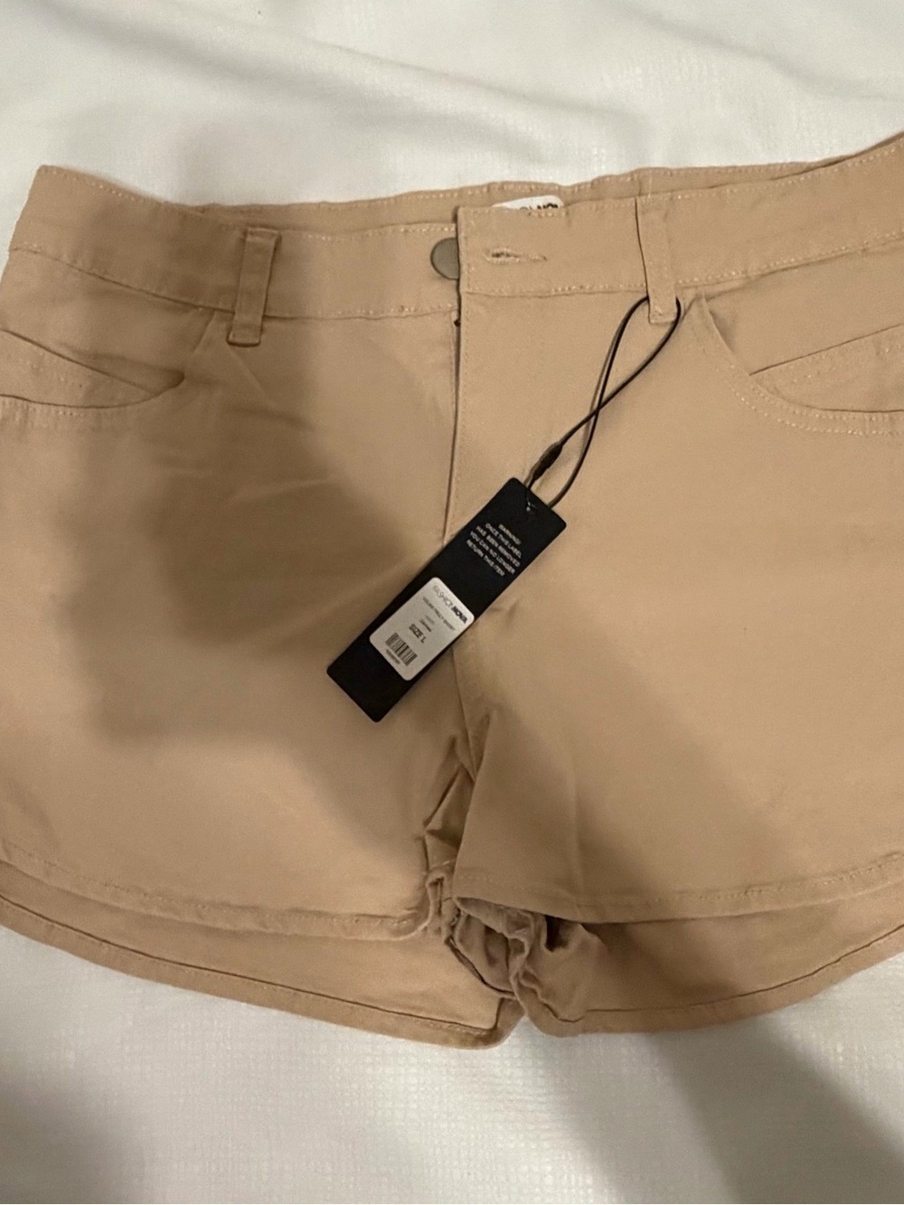 Fashion Nova Tan High-Rise Bike Shorts